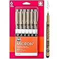 SAKURA Pigma Micron Fineliner Pens - Archival Black Ink Pens - Pens for Writing or Drawing - Holiday Gifts for Artists, Craft