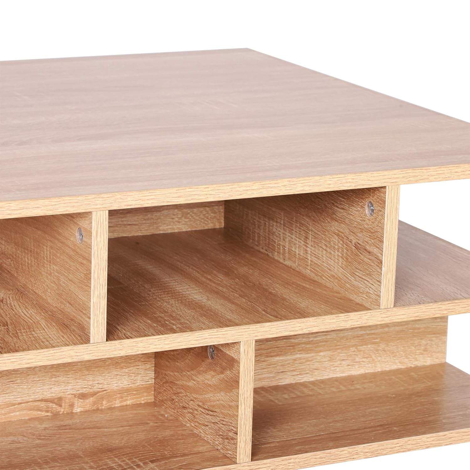 Muebles HOMCOM Mesa de Centro con Estante Inferior para Almacenamiento