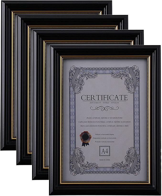 A4 / 21x29.7 Cm Picture Photo Frames,A4 Certificate Frame Diploma,Set
