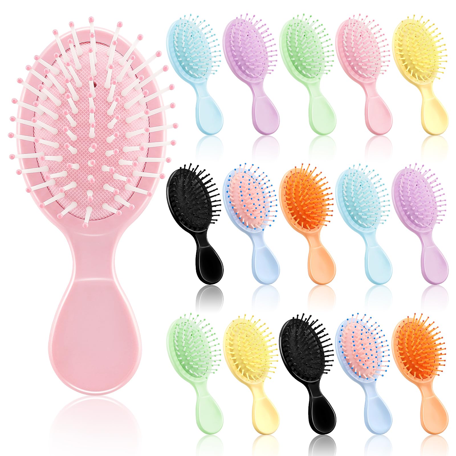 Photo 1 of ***(MISSING OVER HALF)***HOFASON Bridesmaid Gift Bachelorette Party Favors,16 PCS Mini Wet Hair Brush Travel for Stocking Stuffers, Teen Girls Gift, Small Hair Brush for Pockets, Women Girl Detangling Travel Mini Brush