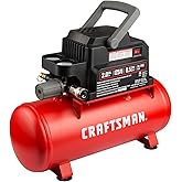 Craftsman Air Tools, 2 Gallon Portable Air Compressor 1/3 HP Oil-Free Max 125 PSI Pressure, Hot Dog, Model: CMXECXA0200243