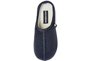 Lucky Brand Boys Micro Suede Sherpa Clog Slippers Warm Cozy Indoor Outdoor Slip On House Shoes Plush Lined Comfort Clogs