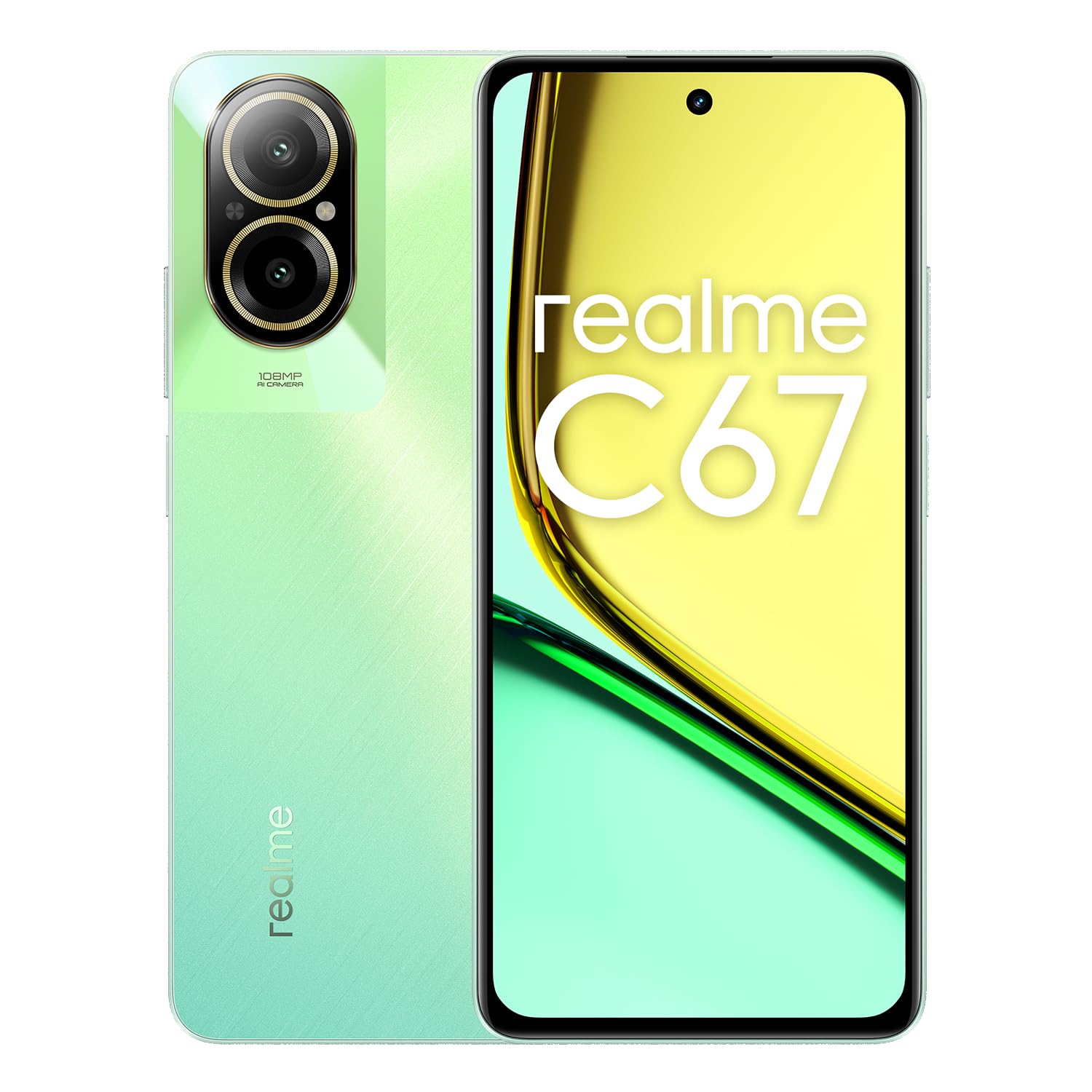 realme C67 Dual-SIM 256GB ROM + 8GB RAM (Only GSM | No CDMA) Factory Unlocked 4G/LTE Smartphone (Sunny Oasis) - International Version