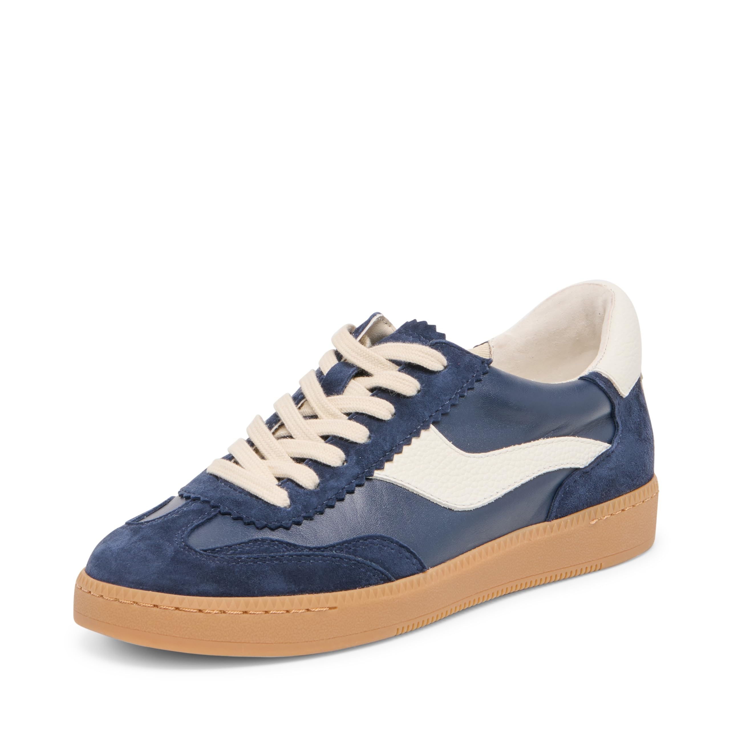Dolce Vita Women’s Notice Sneaker, Navy Suede Leather, 8.5