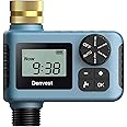 Hose Timer with Brass Inlet, Water Timer for Garden Hose Faucet, Sprinkler Timer Outdoor, Irrigation Timer with Rain Delay/Manual for Garden/Outdoor Hose, Yard, Lawns, 1 Outlet
