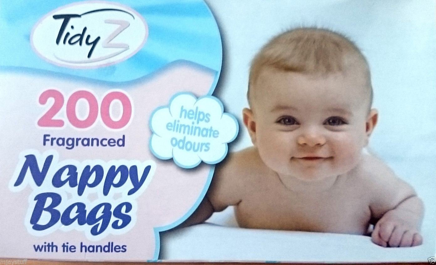 Nappy Bags Fragranced Nappy Bag with Tie Handles