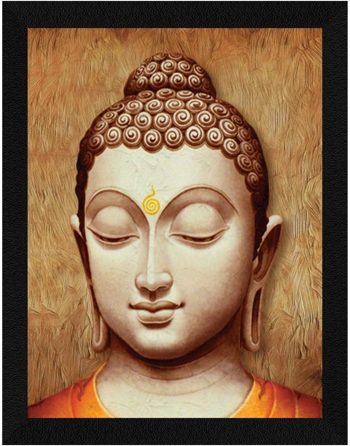 ArtX Paper Meditation Face Wall Art, Multicolor, Traditional, 10.0 X 13.0 in, Set of 1