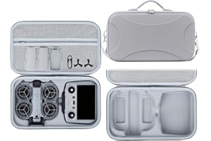 Carrying Case for DJI Neo 2 Fly More Combo with RC 2 Remote Controller, Portable Travel Hard Case Storage Shoulder Bag for Ne