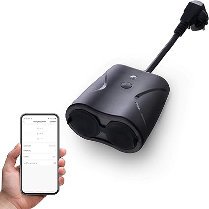 Goliath   Enchufe WLAN para jardn impermeable IP44 control mediante aplicacin compatible con Alexa Smart Home