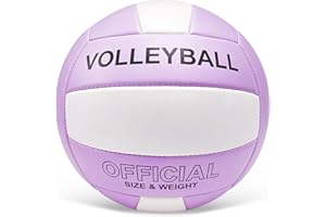 Stavanicen Volleyball Official Size 5 for Indoor Outdoor, Soft Volleyball for Girls Boys Teenager Adults Beach Pool Game Gym Training & Beginner