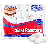 28 oz Campfire Giant Roasters Marshmallows &ndash; Extra Large for S&rsquo;Mores, Roasting &amp; Baking &ndash; Gluten Free, Fat Free, No Artificial Colors (One Bag)