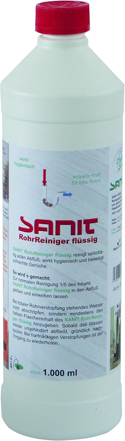 Sanit Limpiador De Tuberias Liquido Amazon Es Bricolaje Y Herramientas