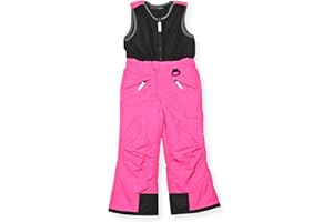 Arctic Quest Polar Fleece Water Resistant Insulated Unisex Boys and Girls Unisex Ski & Snow Bib Pants Overalls