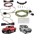 for BX88368 Blue Ox EZ Light Wiring - Towing Wiring Harness kit for Jeep Willys 2021-2024 Wrangler JL 2018-2024 & Gladiator 2020-2024 Towed Vehicle Wiring Kit Plug and Play-BX88368