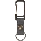 Carhartt Key Keeper, Gravel (Nylon 500D) | Durable, Belt Loop Key Ring Holder with Self-Locking Metal Gate Clip for Car/Home Keys