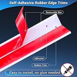 Rubber Corner Edge Trim, Self Adhesive L Shaped