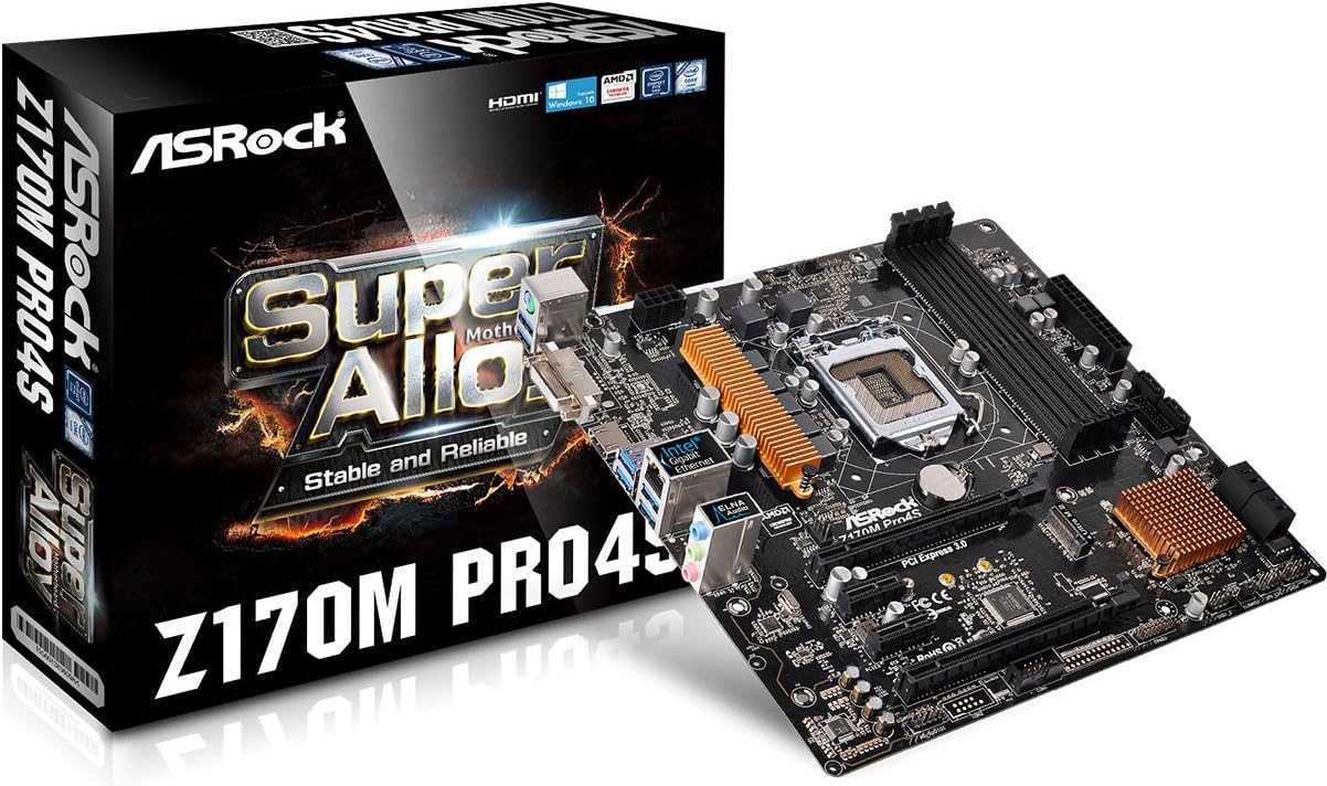 ASRock Micro ATX DDR4 Motherboards Z170M PRO4S