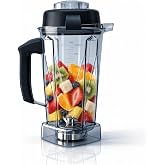 Pure Realm 64oz blender Container for vitamix 5200, 6300, E310, VM0101 etc | Replacement Container Compatible with Vitamix blender pitcher,BPA-Free Mixing Cup with Stainless Steel Blade,Dishwasher Safe