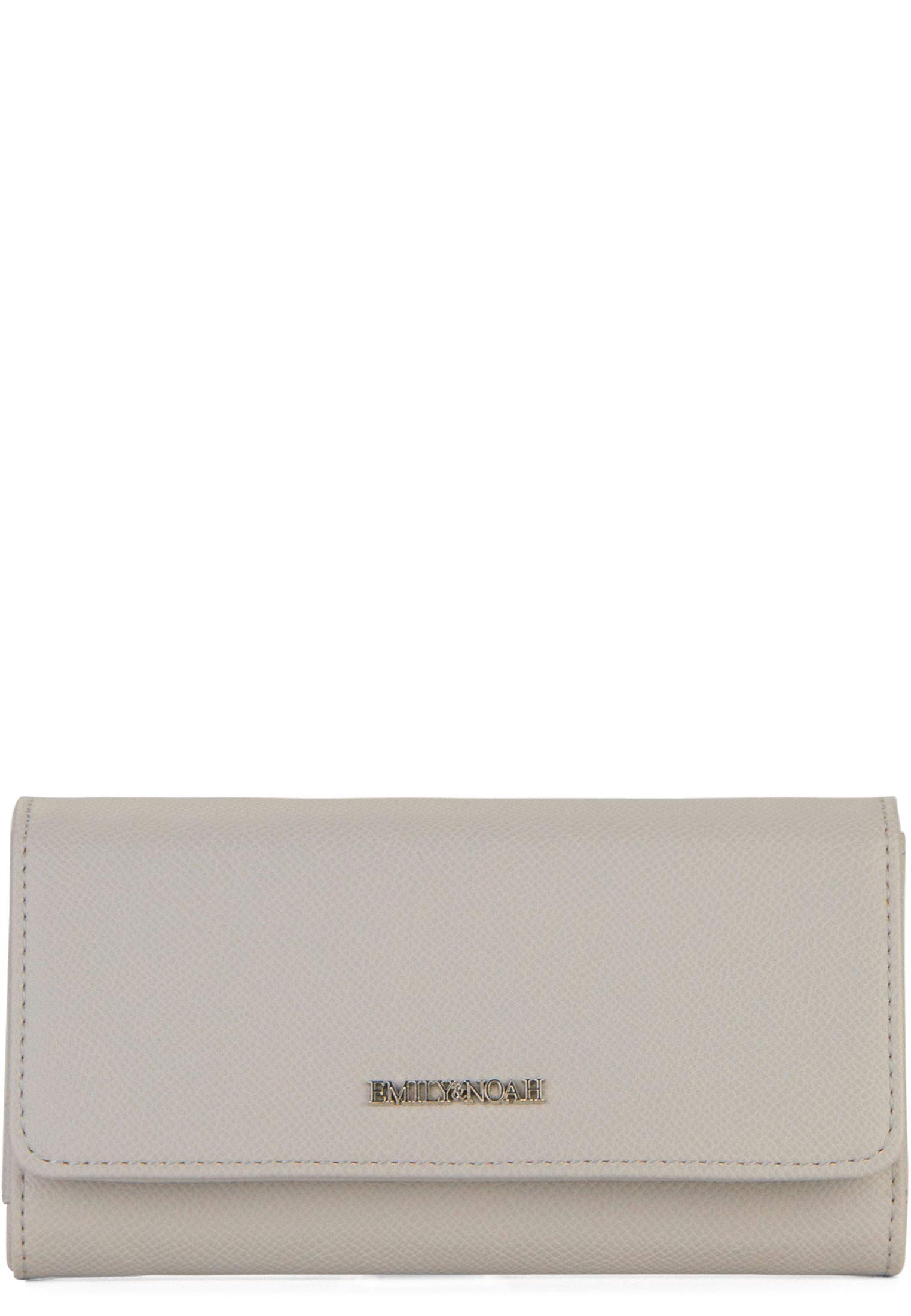 Emily & Noah Luca Wallet with Clasp 18 cm Grey Size: One Size