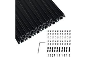 ANWOKIT 10PCS 48inch V Slot 2040 Aluminum Extrusion Profile, High-Strength European Standard Extruded Aluminum Anodizing Technology Linear Rail for 3D Printer Parts and CNC DIY (1220mm)