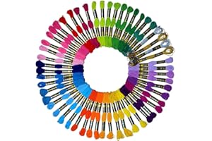 LE PAON Embroidery Floss 54 skeins Crossstitch Thread - Bracelets String - 50Pcs Embroidery Thread and Free Set of 4pcs Metallic Thread