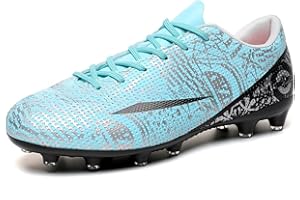 Biayvisas Soccer Cleats for Mens Womens Turf Soccer Shoes Indoor Footall Cleats High Ankle TF AG FG Football Boots Wide Training Sneaker