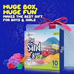 LITTLE CHUBBY ONE 8 Color Kids Play Sand Set - 5