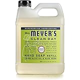 Mrs. Meyer's Hand Soap Refill, Made with Essential Oils, Biodegradable Formula, Lemon Verbena, 33 fl. oz