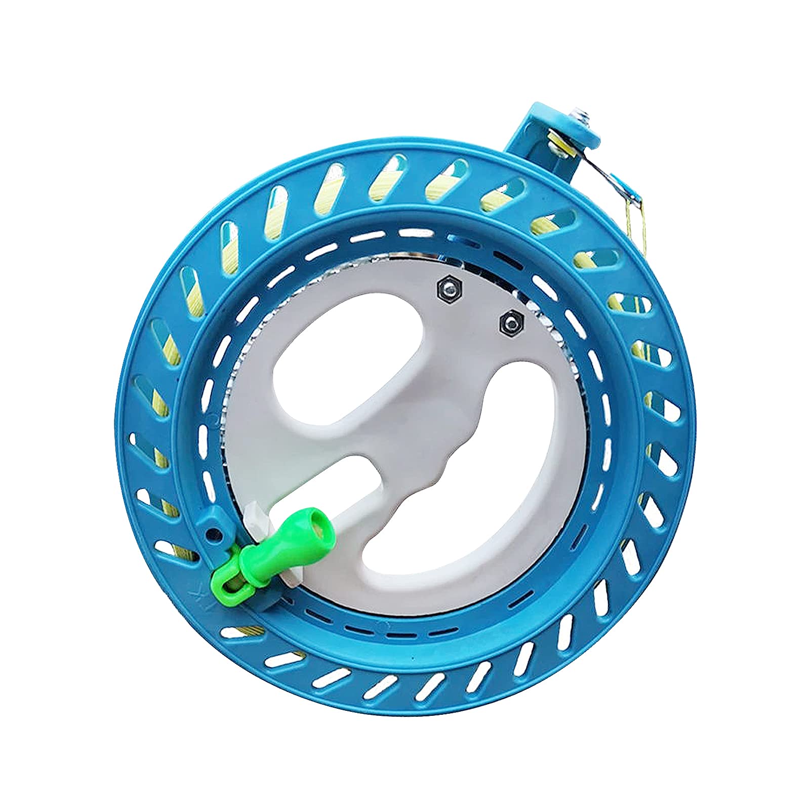 KiAKUO Winding Reel Grip Wheel ABS Material Kite String Reel Winder with Smooth Rotation Ball Bearing Lockable Drop Resistant Kite Line Winder 200m