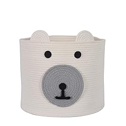 InfiBay Toy Storage Basket with Cute Bear