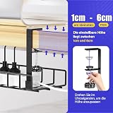 Xpatee Under Desk Cable Management Tray 2 Pack No Drill No Screws Black view 7