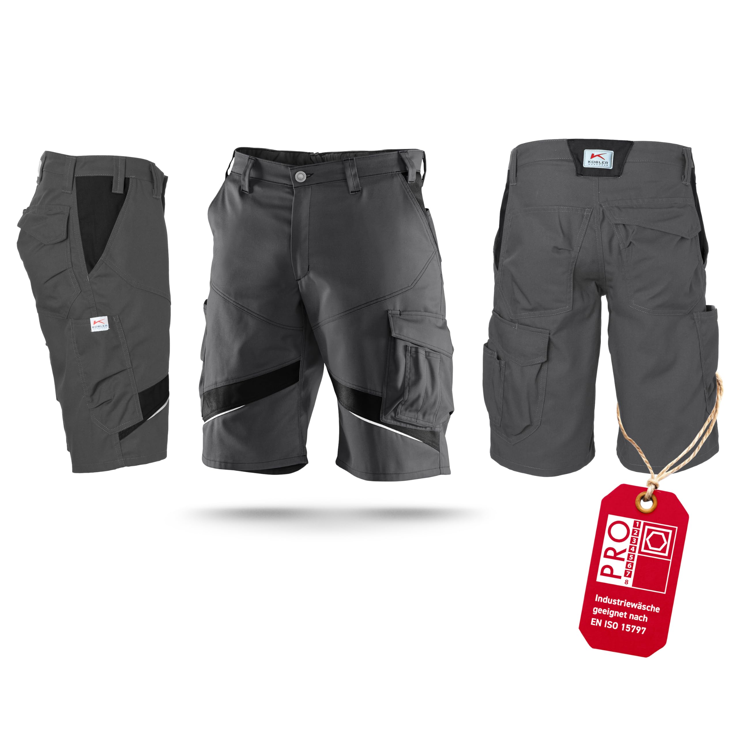 Kubler 24505365-9799-40 Size 40 "Activiq" Shorts - Anthracite/Black