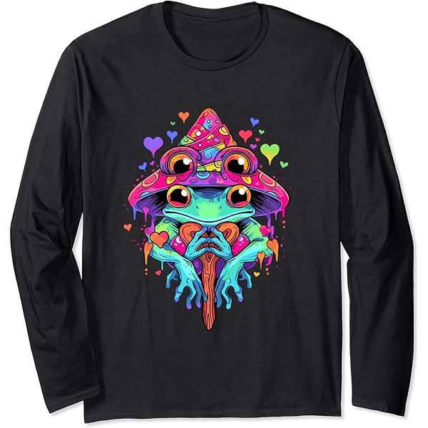 Amazon.com: Cute EDM Frog Art Trippy Rave DJ Psychedelic Long
