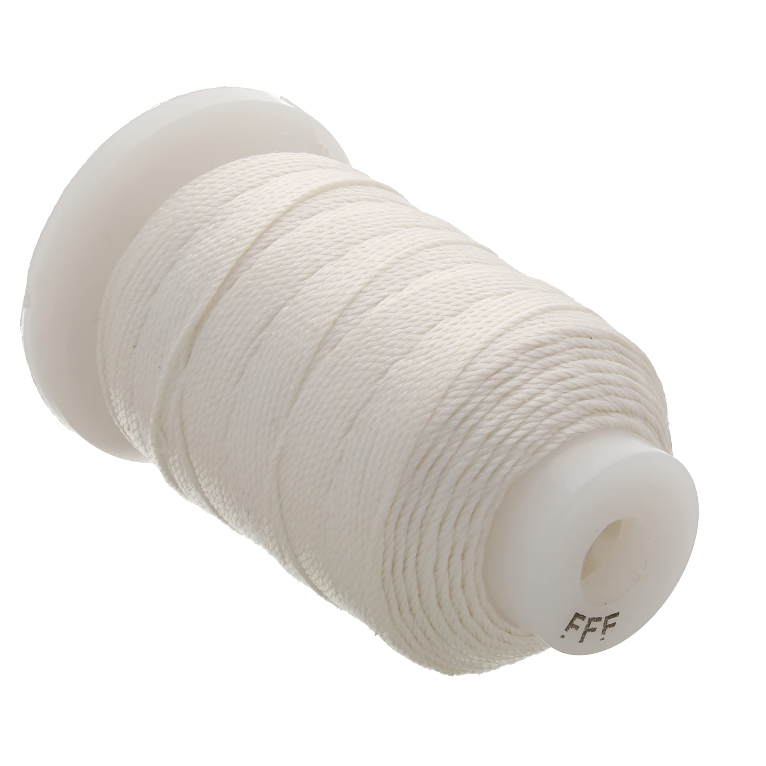 The Beadsmith Pure Silk Cord – White, Size FFF (0.419 mm/0.0165”), 92 Yards (276 ft), 1/2-Ounce Spool — image 1