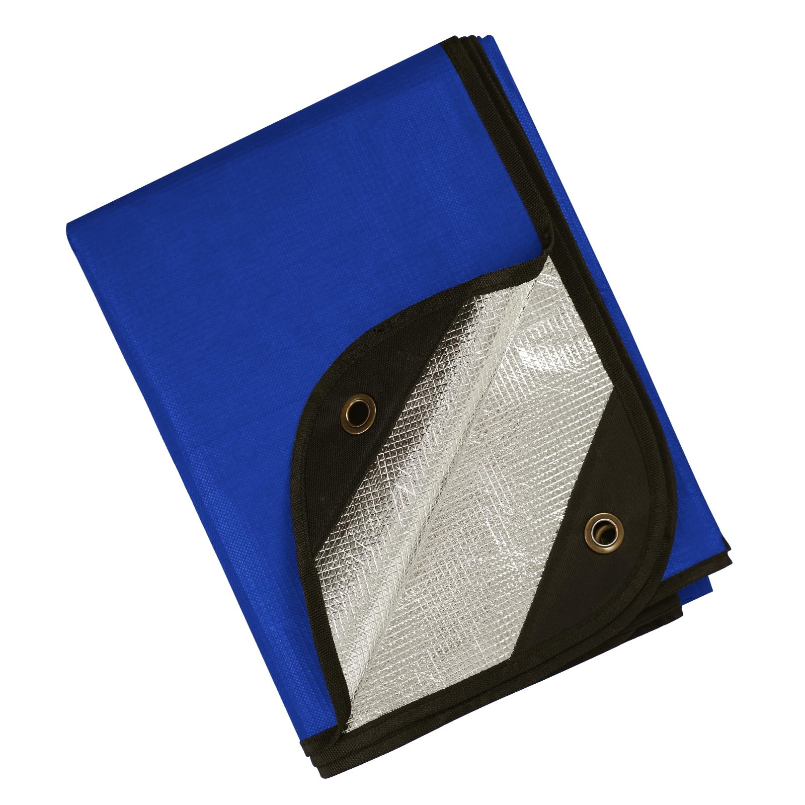 BESTHUNTINER Heavy Duty Survival Tarp - Multifunctional Insulated Thermal Blanket - 213cm x 150cm Waterproof for Camping, Hiking, Emergency Use