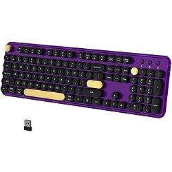 COVEVA Colorful Wireless Bluetooth Keyboard, 2.4G