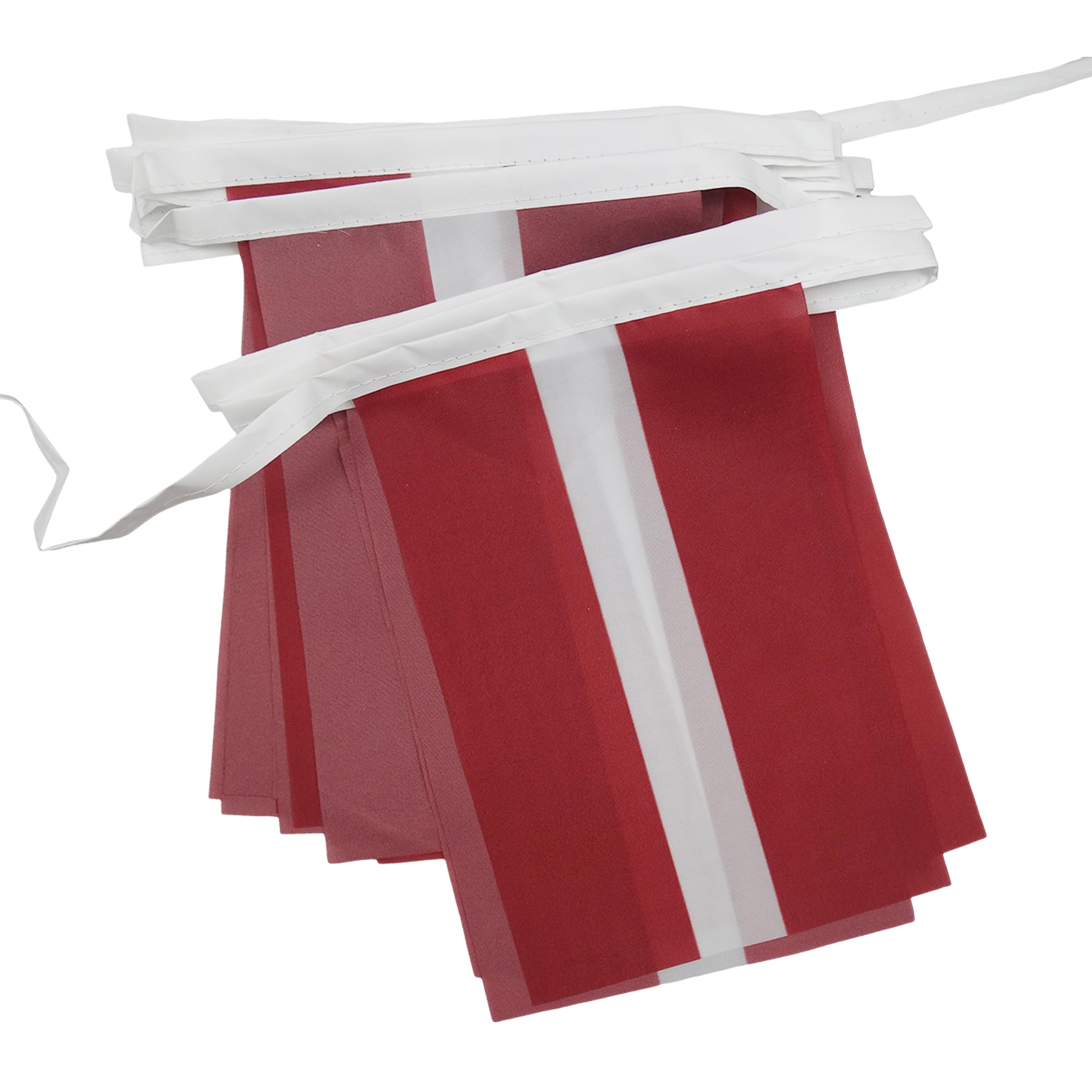 AZ FLAG Latvia Bunting Flag, 20 Ft Garland with 20 Small Latvian Flags 8'' x 6'', 100% Polyester String Pennant, 6 meters — image 1