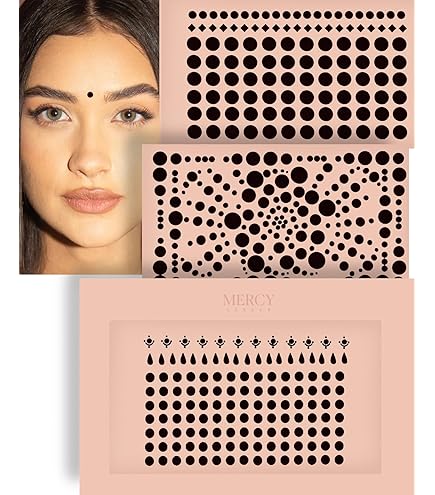 Amazon.com : PERPAA Premium Velvet Sticker Kumkum Bindi Box of 15
