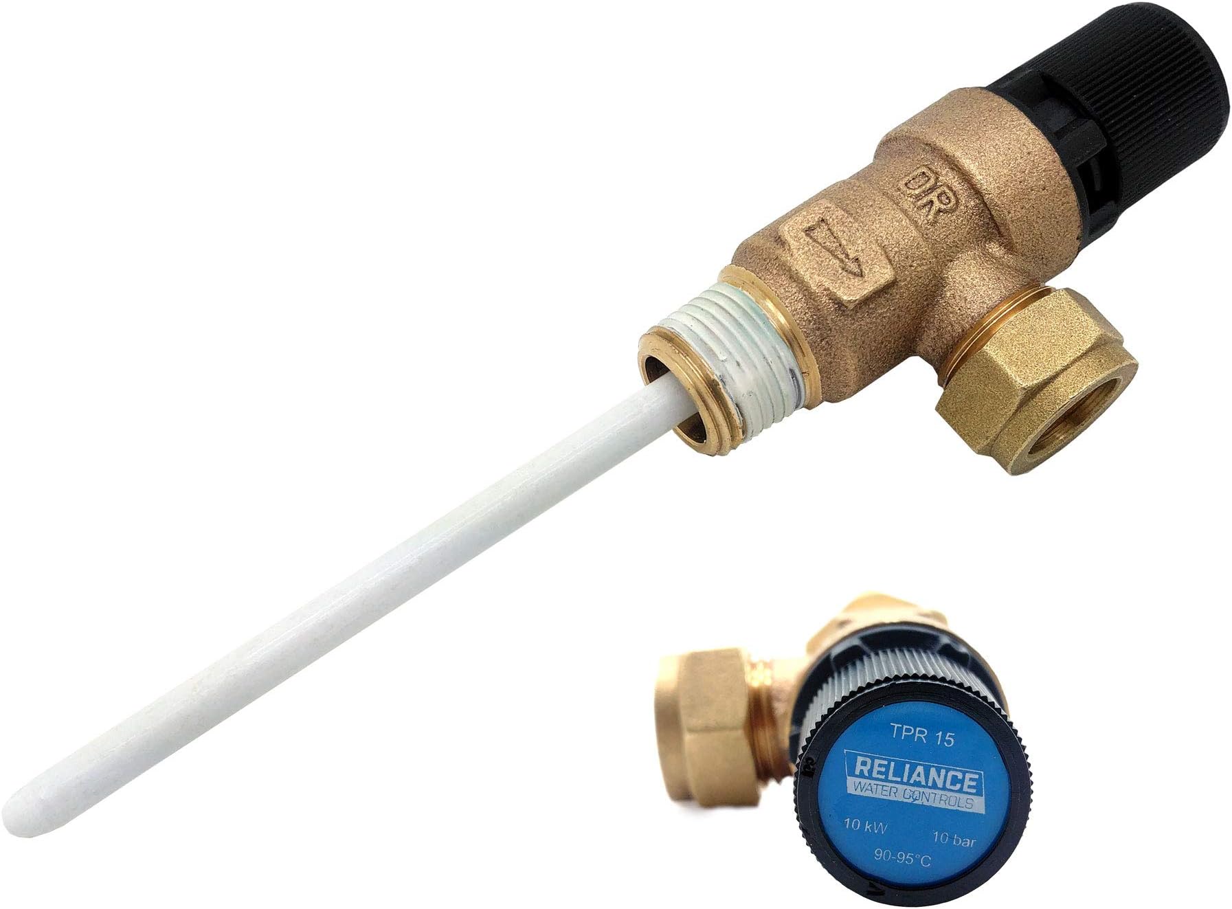 OSO Pressure & Temperature Relief Valve 1/2 10Bar 90Â° C 550853 by OSO
