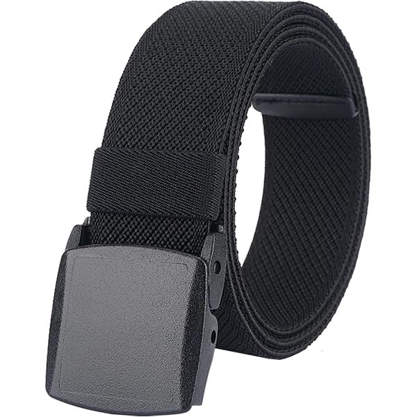 5953 Adjustable Elastic Stretch Belt For Men, Checkpoint Friendly Webbing Sportmusies Adjustable Elastic Stretch Belt for Men  main image 4