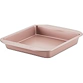 Farberware Nonstick Bakeware Baking Pan / Nonstick Cake Pan, Square - 9 Inch, Red