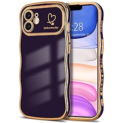 Hython for iPhone 11 Case Cute Curly Wave Frame