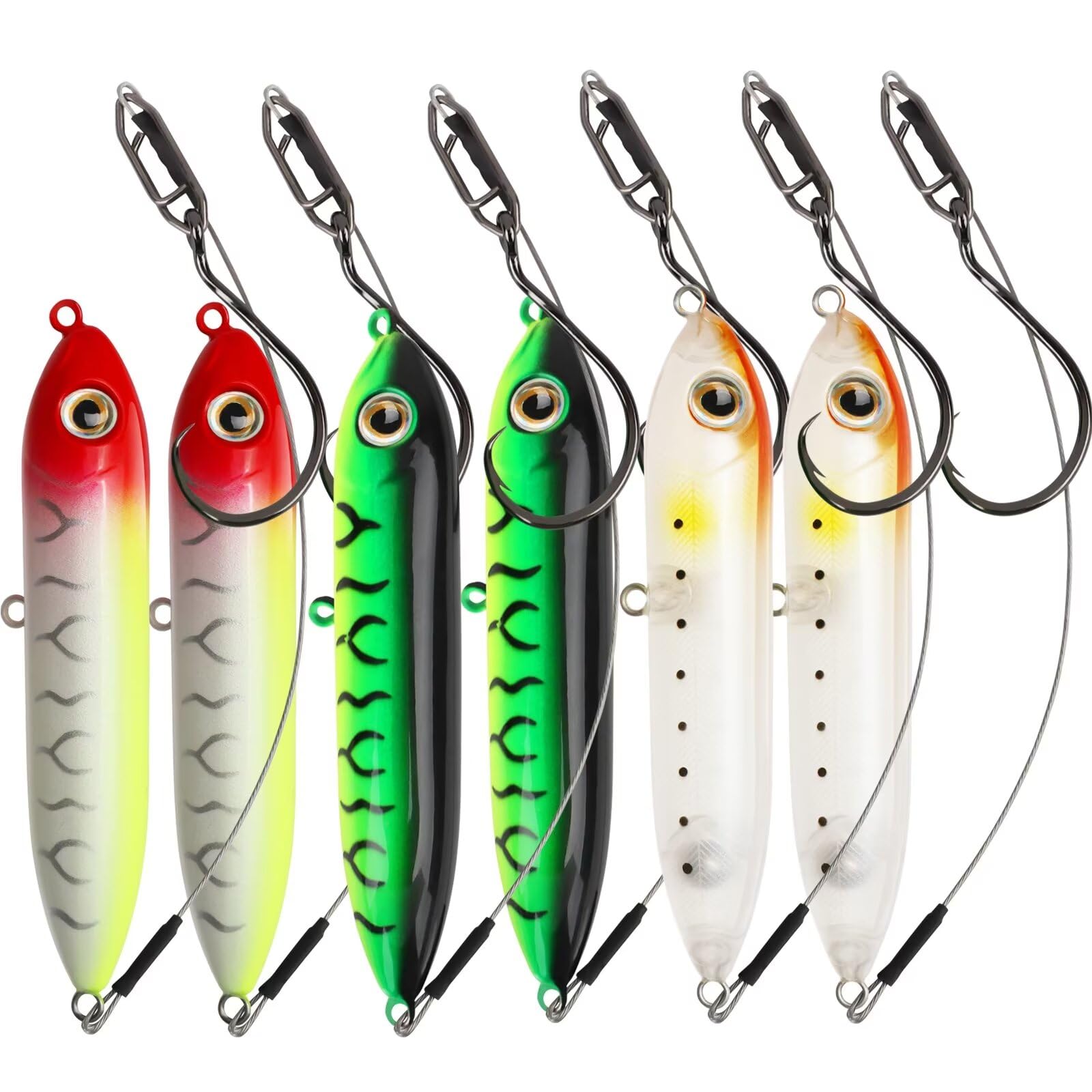 Dovesun Catfish Floats Santee Rig Catfishing Tackle Circle Hooks 6PCS * #6/0 Hooks