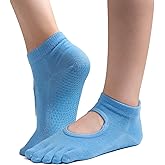 ZenBeya Pilates Socks, Yoga Socks with Grips for Women, Non-Slip Slipper