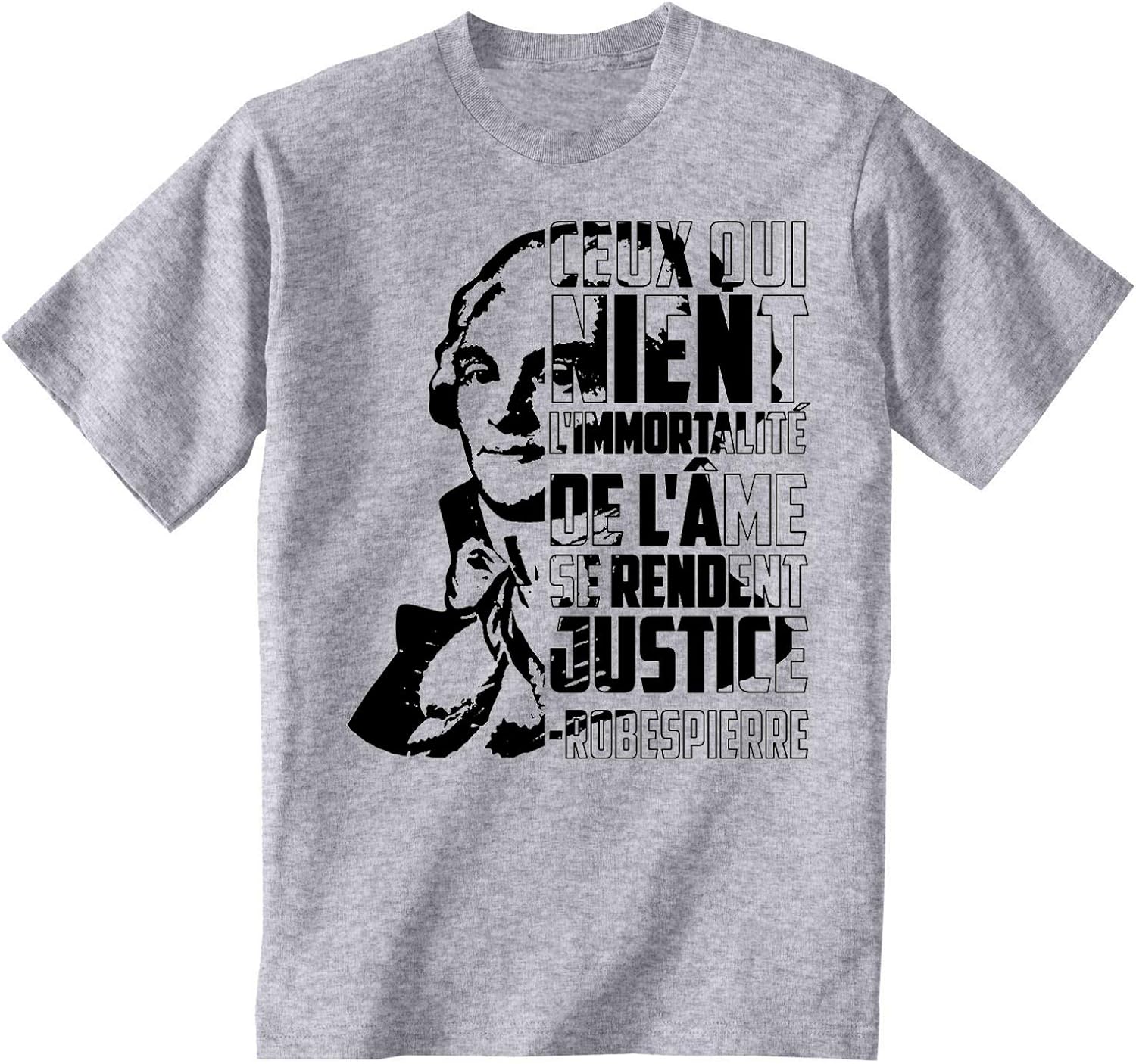teesquare1st Men's Robespierre L`immortalite` Cotton T Shirt Men/Tshirt