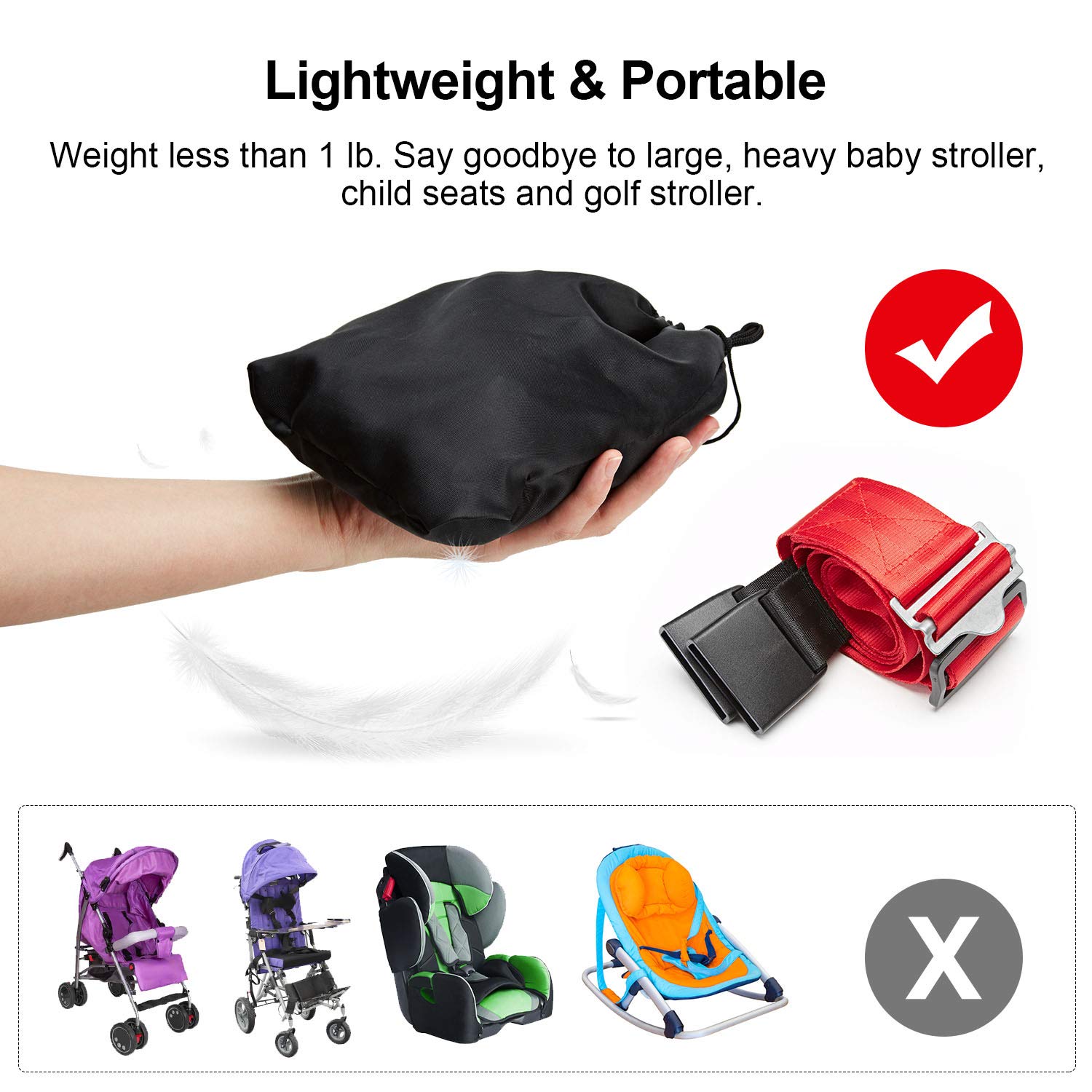 Child Safety Harness Airplane Travel Clip Strap, Travel Harness Safety