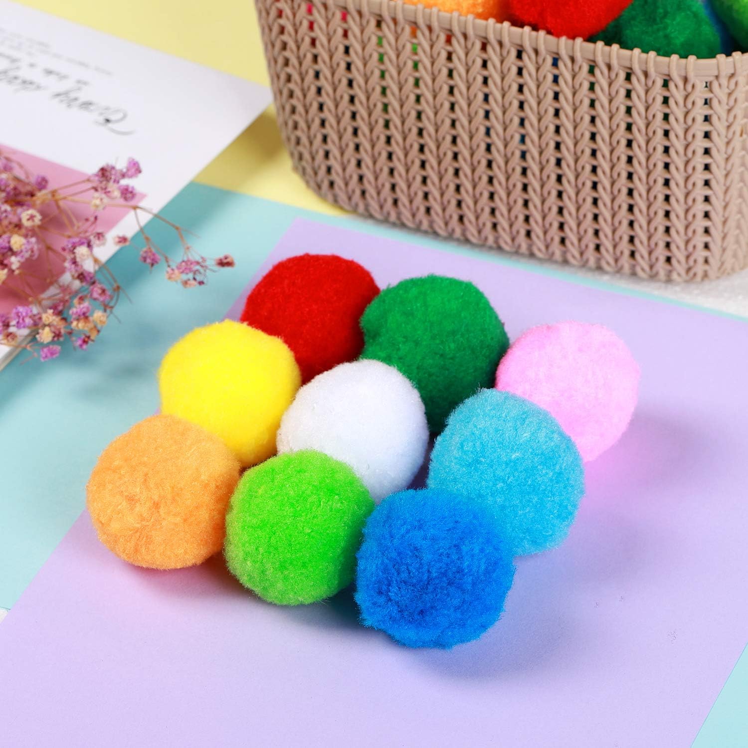 Very Large Assorted Pom Poms for DIY Creative Crafts Decorations, Assorted Colors (100Pack 2 Inch): Arts, Crafts & Sewing