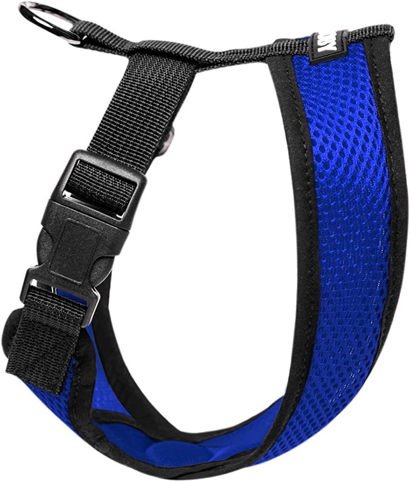 Gooby Choke Free Comfort X Soft Dog Harness, Medium, Blue, Medium Chest (11-16") - Image 5