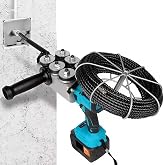 Beachtiful with 2 Batterys Automatic Fish Tape Tools Wire Threading Electric Cable Lead Pipe Wearer Stringing Machine for Construction Hydropower Network Communication