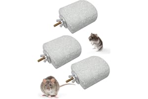 Niwaes Lava Ledges for Rats 3 Pack Hamster Climbing Ledge Platform Pumice Ledge Shelf Pet Chewing Grinding Toys Small Animals Cage Accessories for Mouse Guinea Pig Gerbil Gray